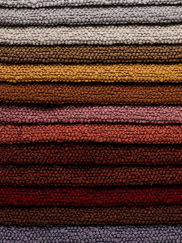 Dinoya Circle Yarn Polyester og Linen Sofa Fabrics