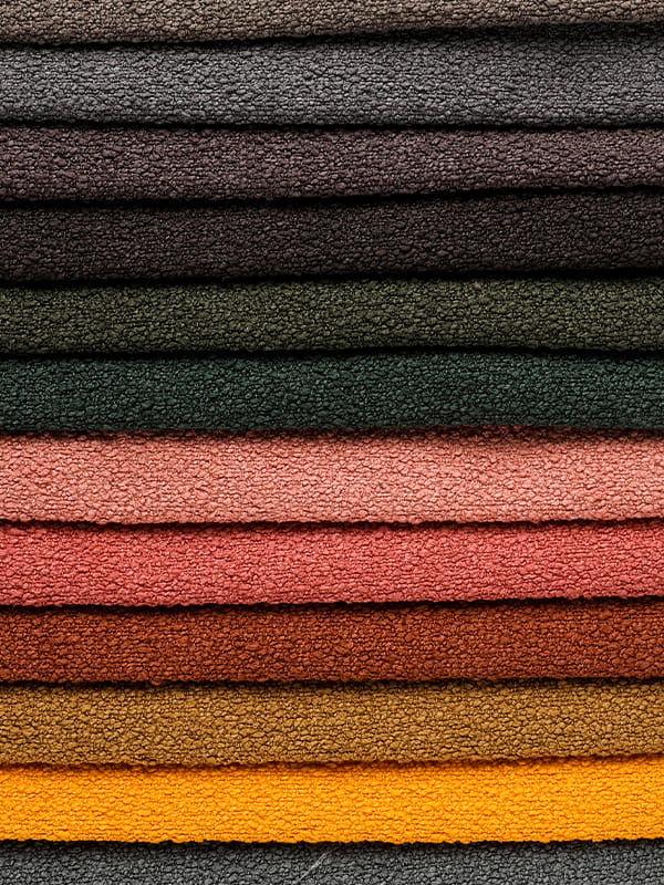 Honeysuckle loop garn polyester og linned sofa stoffer