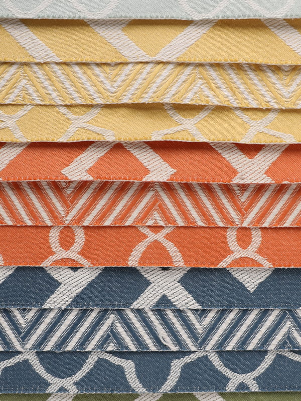 Farve vævet jacquard stof